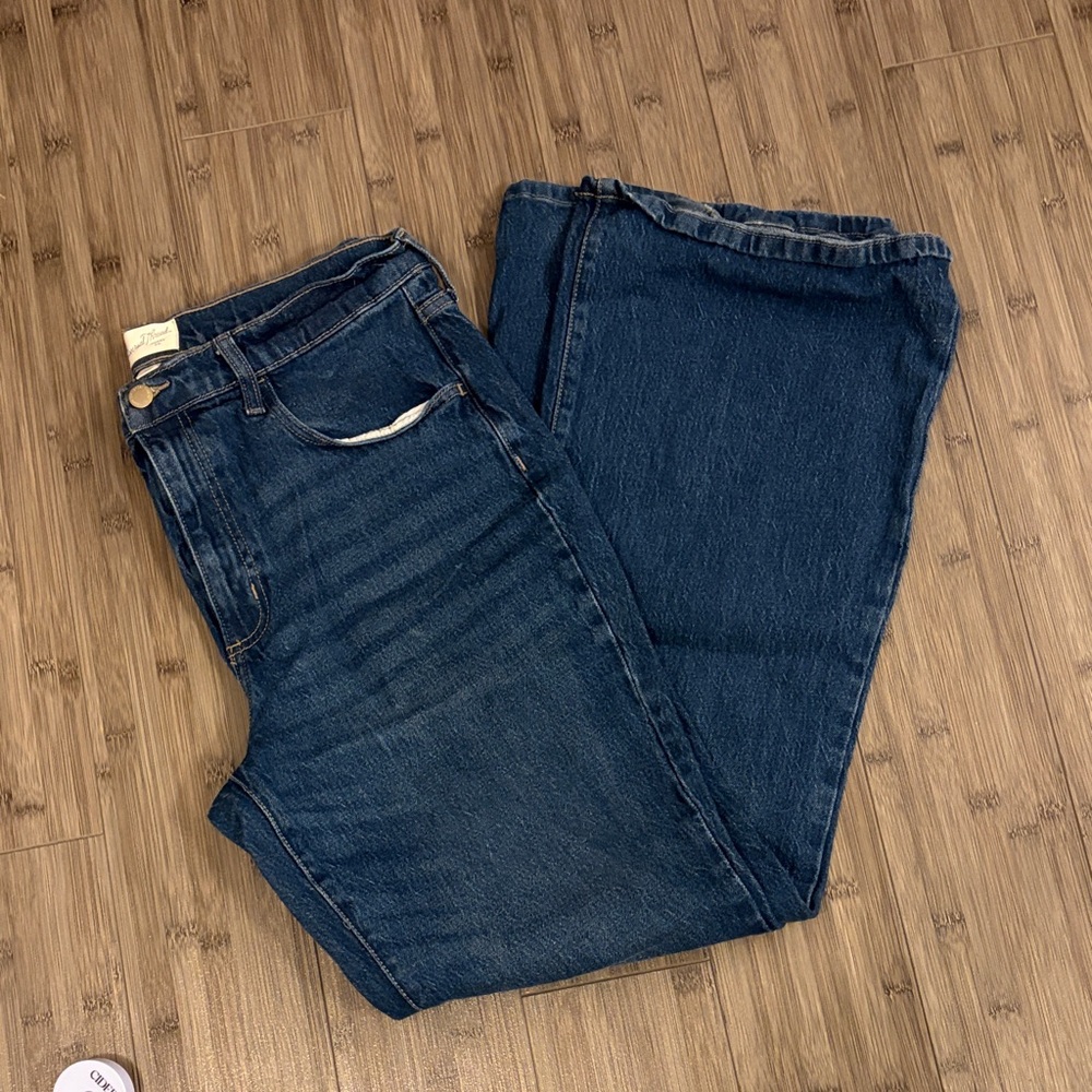 Universal Thread Dark Blue High Rise Flare Jeans